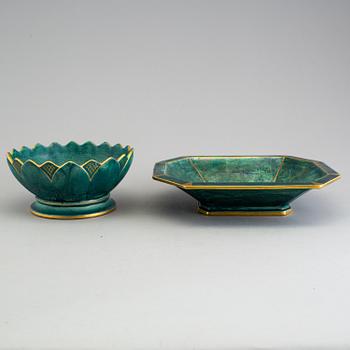 Two ceramic bowls by Josef Ekberg, Gustavsberg.