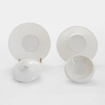 Aune Siimes, twelve porcelain custard cups signed AS ARABIA, 1950s/60s.