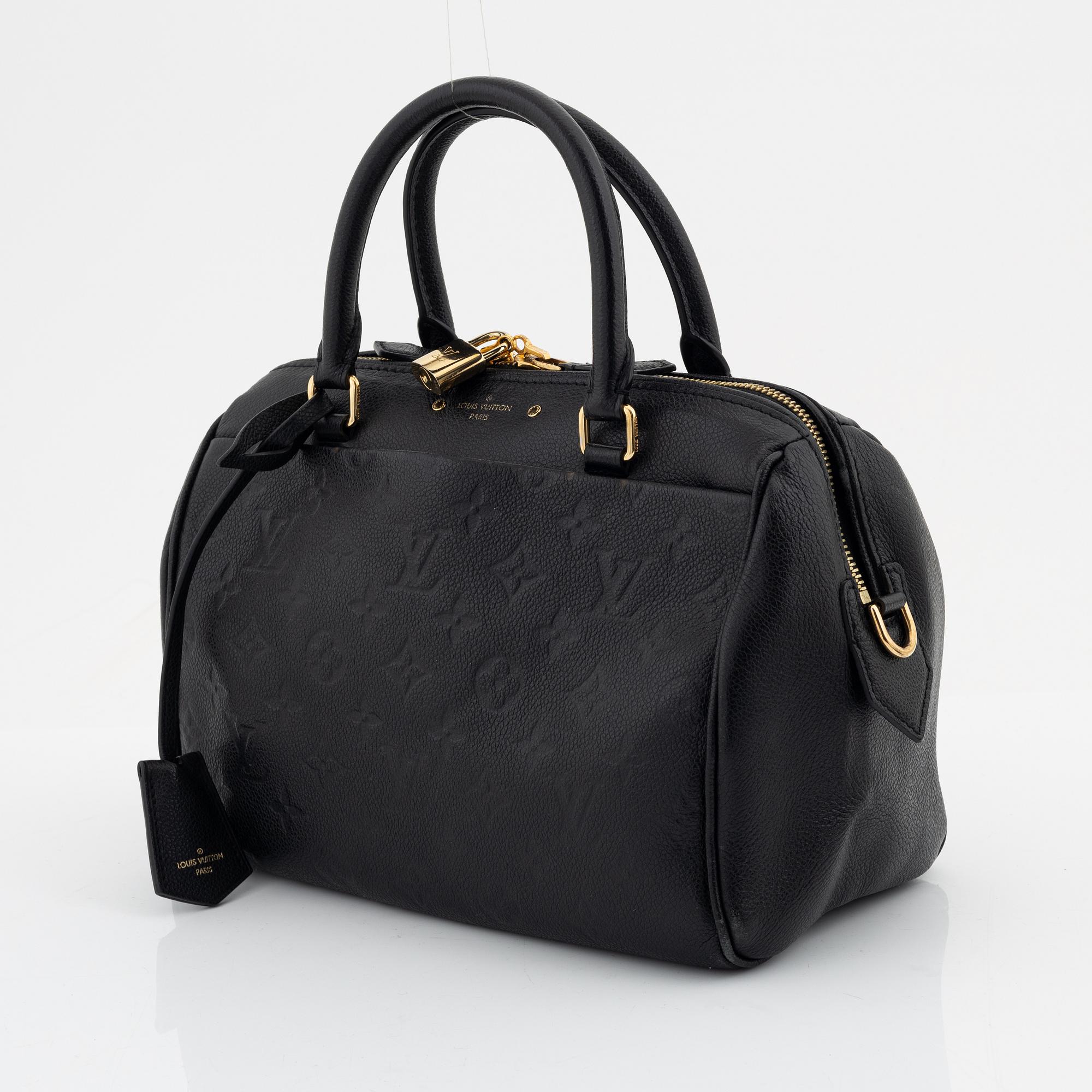Louis Vuitton, a black Monogram Empreinte leather 'Speedy 25' handbag, 2016.