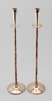 LJUSSTAKAR, 1 par, silver, Tore Eldh, Bröderna Carlsson, Göteborg 1962.