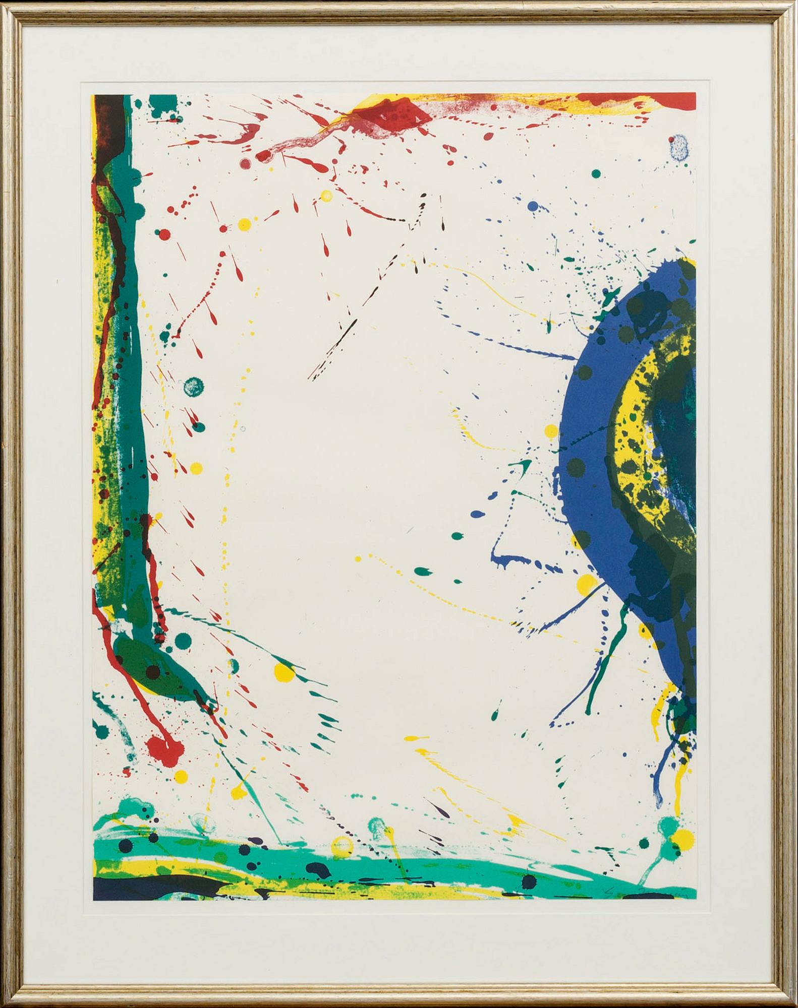 SAM FRANCIS, a signed lithograph.
