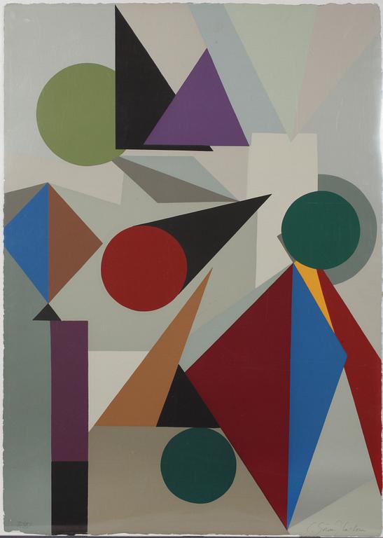 C GÖRAN KARLSSON, färgserigrafi, signerad och numrerad II/XV.