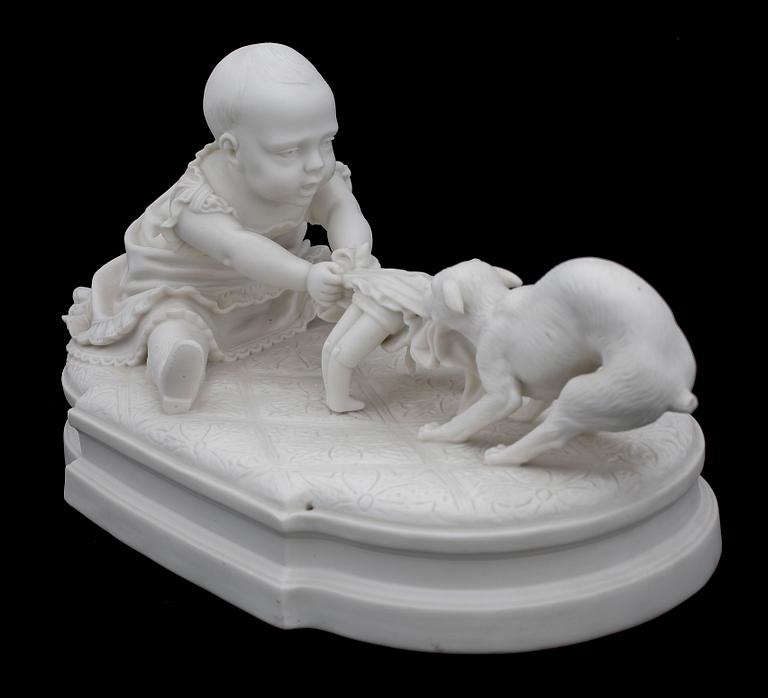 FIGURIN, parian, trol England, omkring 1900.