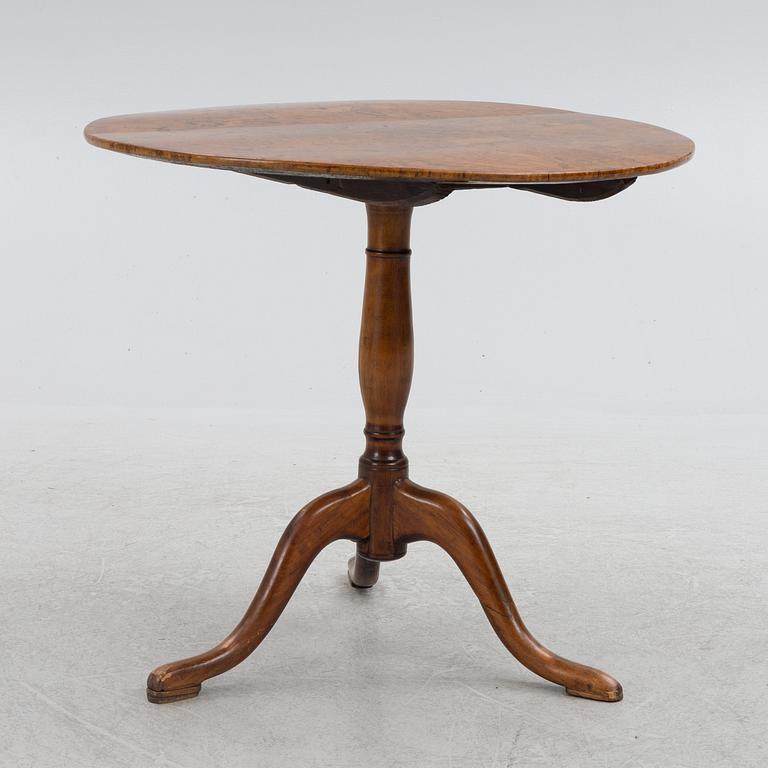 A tilt-top table, Sweden, around 1800.