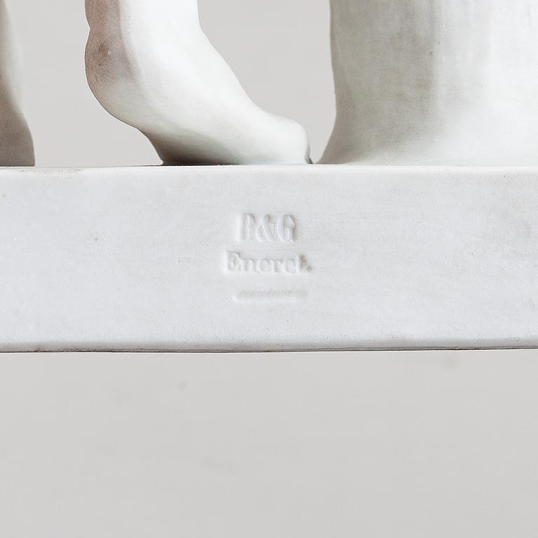 Bertel Thorvaldsen, efter. skulptur, "Adonis", Bing & Gröndahl, Danmark.