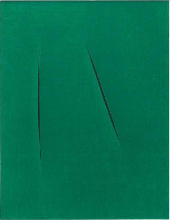 Lucio Fontana, "Concetto Spaziale".