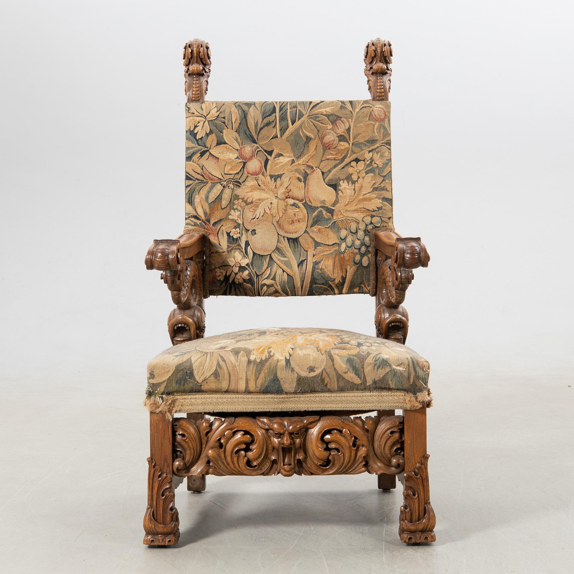 Armchair Baroque style first half of the 20th century.