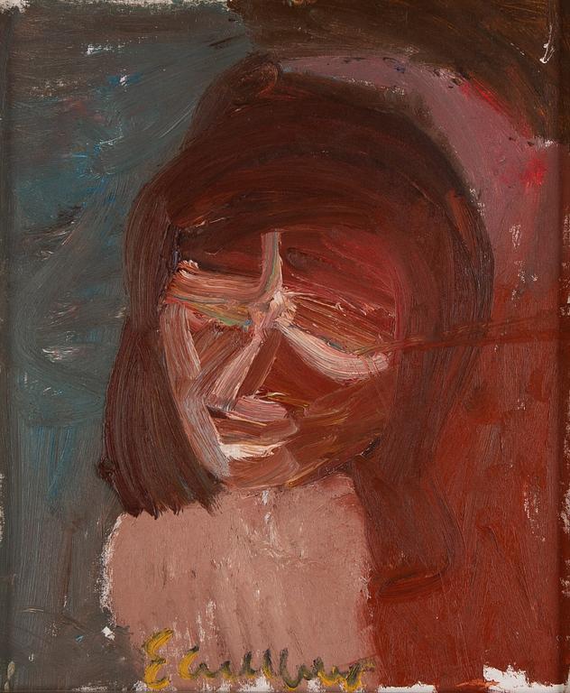 Erland Cullberg, oil on canvas/paper-panel, signed.