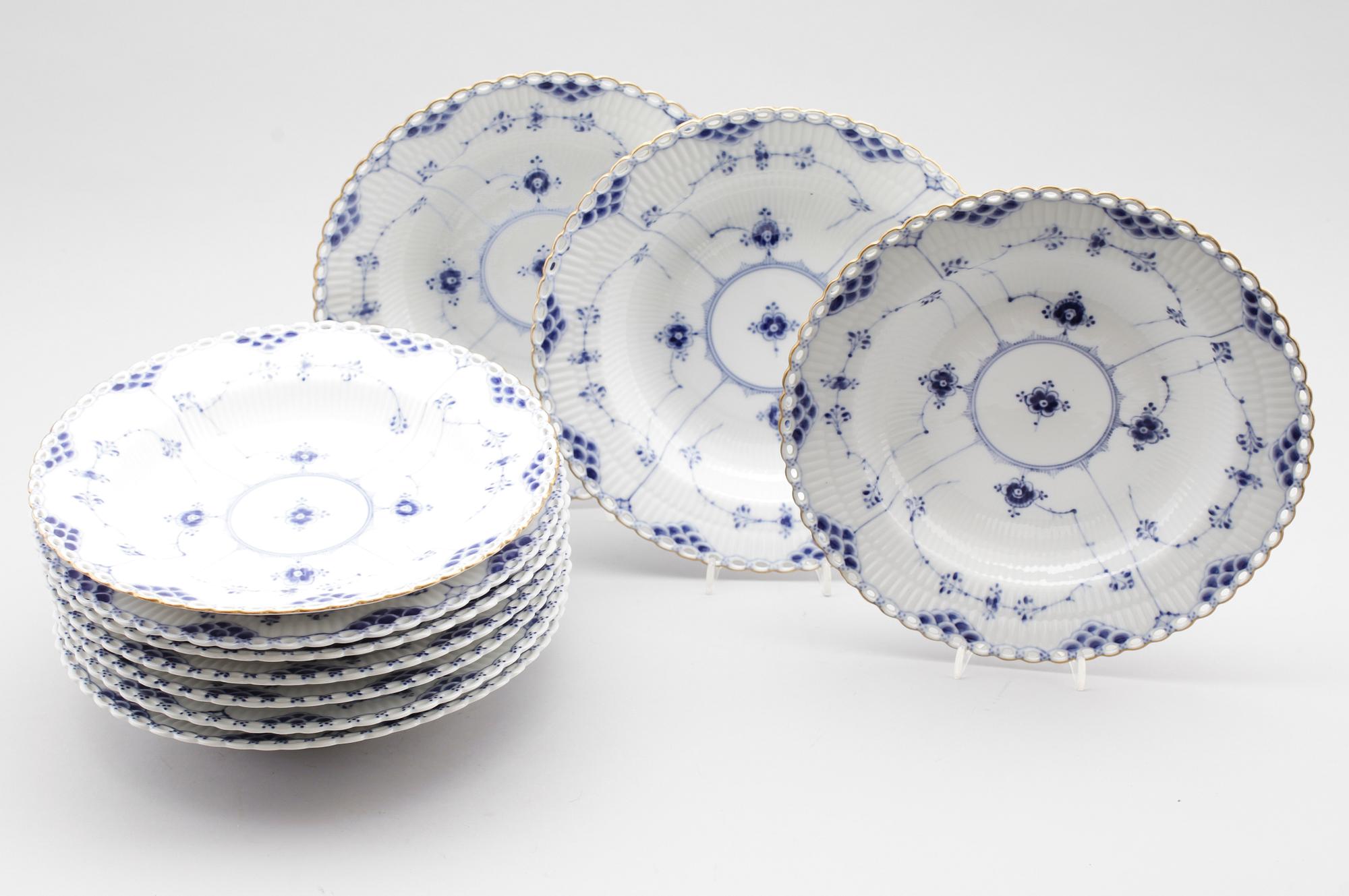 SOPPTALLRIKAR, 10 st (6+4), Royal Copenhagen.