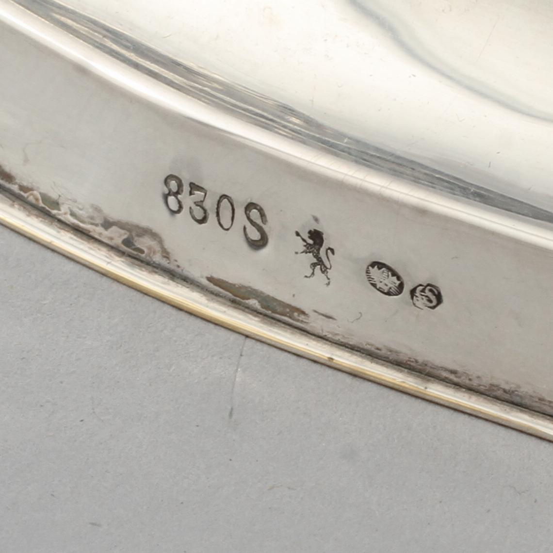 KANDELABRAR, ett par, silver, svenska importstämplar, 1900-tal.