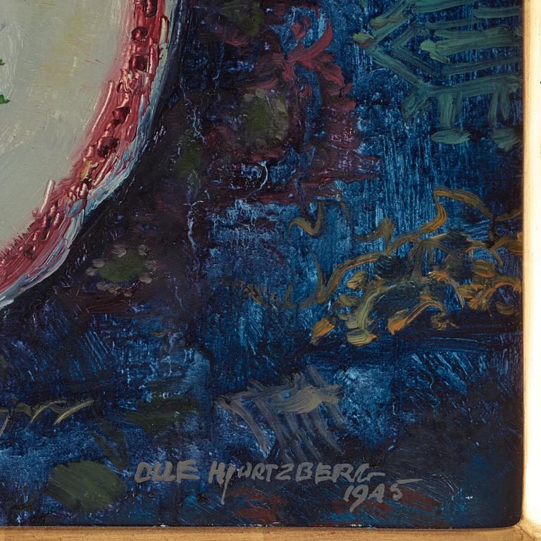 Olle Hjortzberg, Stilleben med fat och äpple.