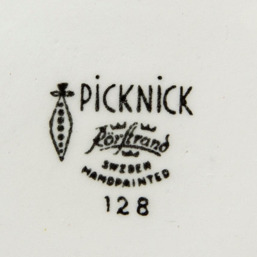 SERVIS, ca 45 dlr "Pomona" samt "Picknick" Rörstrand 1900-talets senare del.