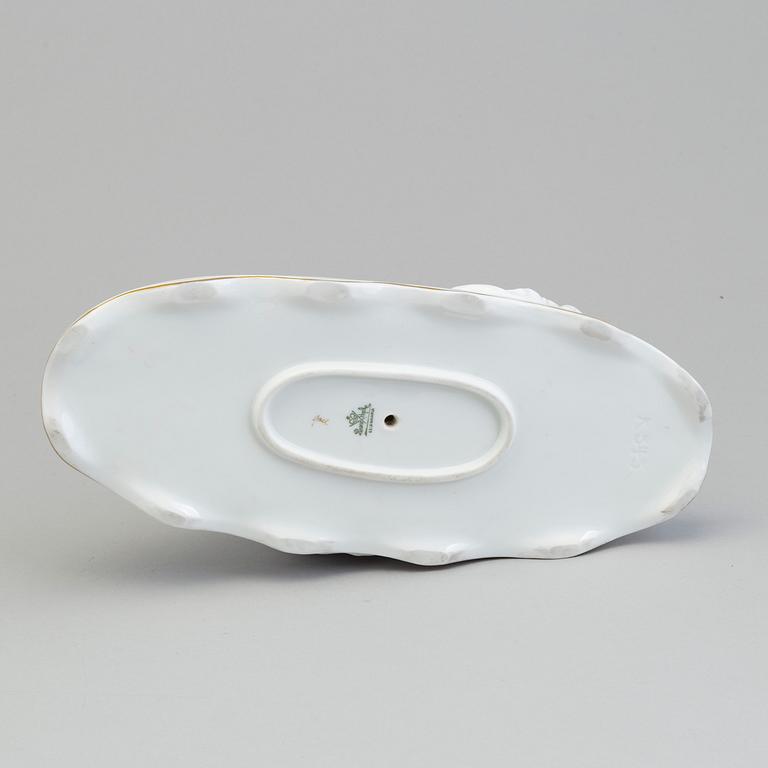 CONSTANTIN HOLZER-DEFANTI, porslin, figurin, "Den döende svanen", Rosenthal, 1900-talets andra kvartal.