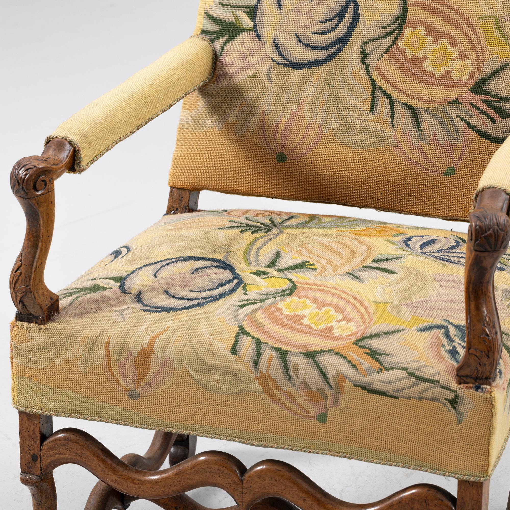 Karmstol, barockstil, Frankrike, 1800-tal.