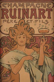 Alphonse Mucha, "Champagne Ruinart".