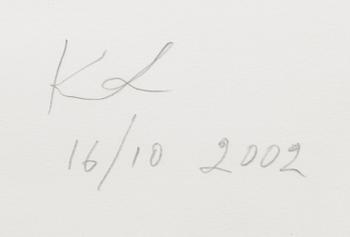 KUUTTI LAVONEN, ink and pencil, signed and dated 16/10 2002.