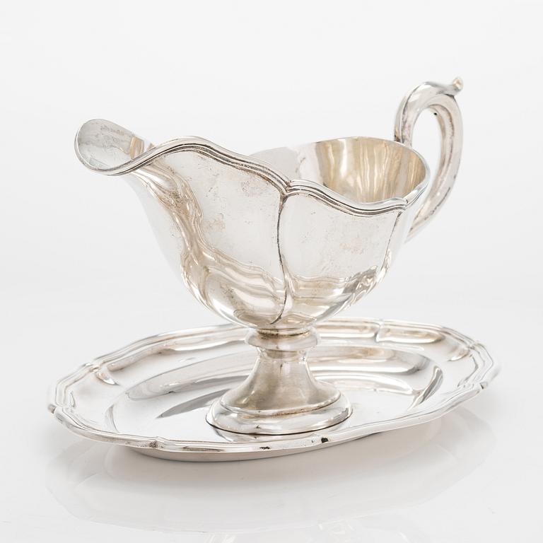 Såskanna, silver, Gebrüder Kühn, Schwäbisch Gmünd, Tyskland 1900-tal.