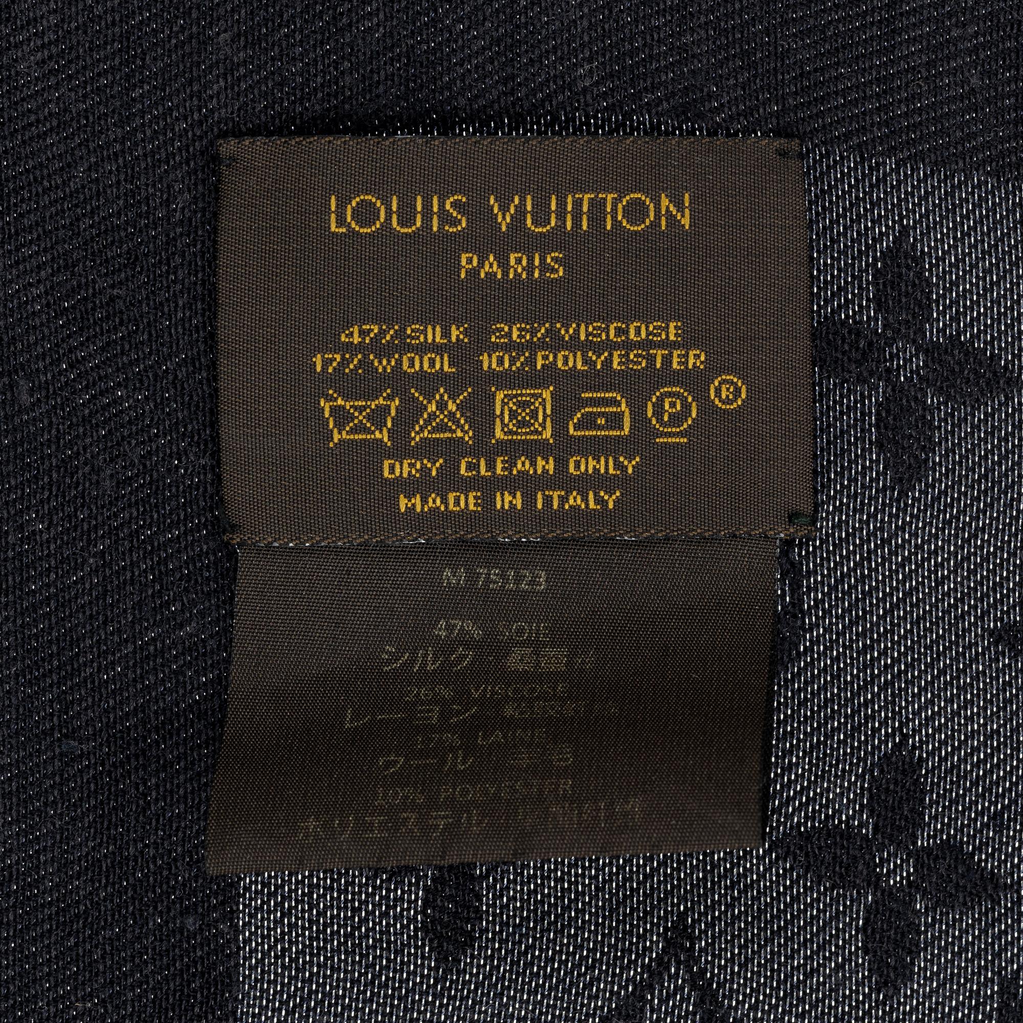 Louis Vuitton, a silk mix shawl.