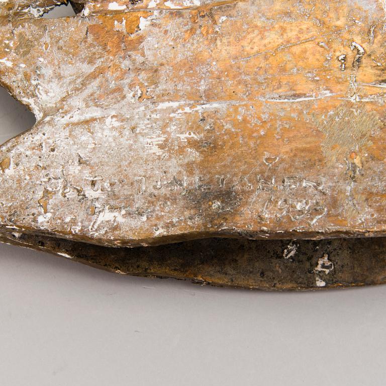 UNTO HIETANEN, sculpture, bronze, signed and dated 1990.