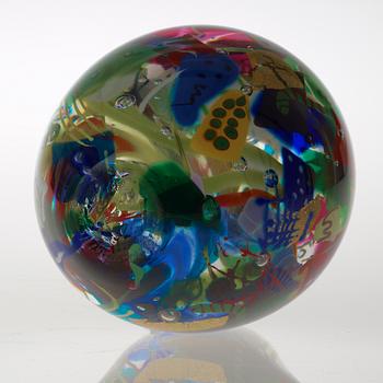 A Jan-Erik Rizman unique glass vase, Transjö, Sweden 1993.