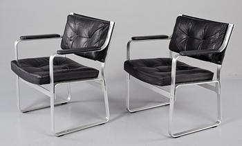 FÅTÖLJER, ett par, "Mondo", Karl-Erik Ekselius för JOC Möbler, 1900-talets andra hälft.