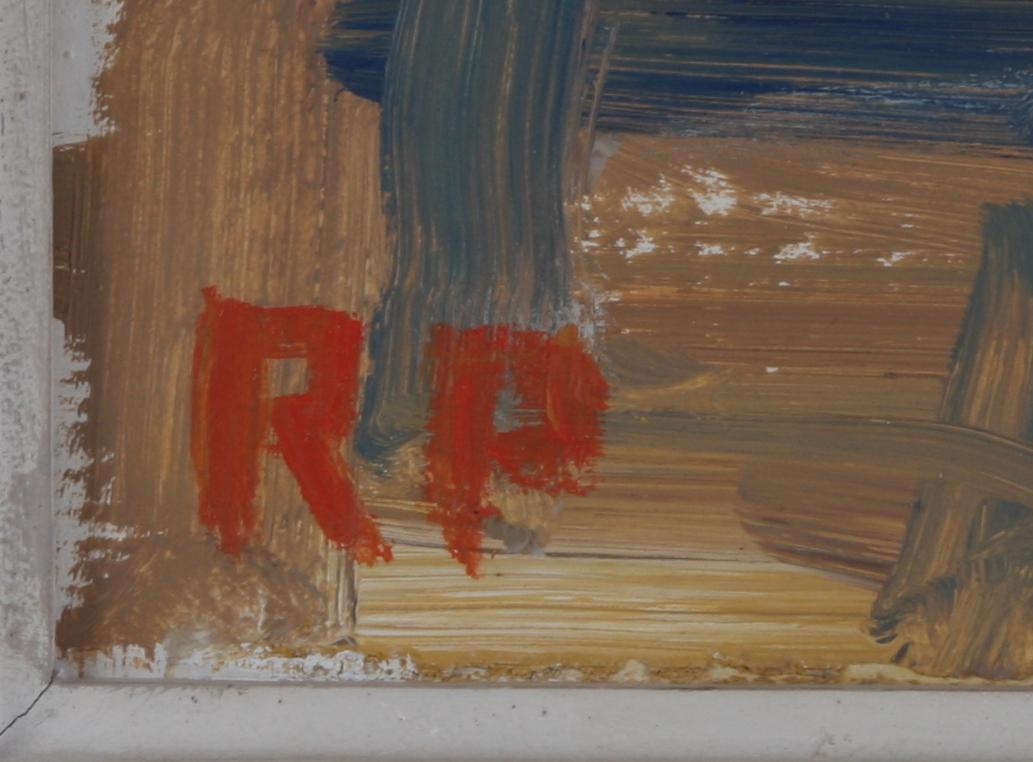 RAGNAR PERSON, olja på pannå, sign.