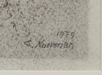 GUNNAR NORRMAN, blyerts, signerad och daterad 1979.