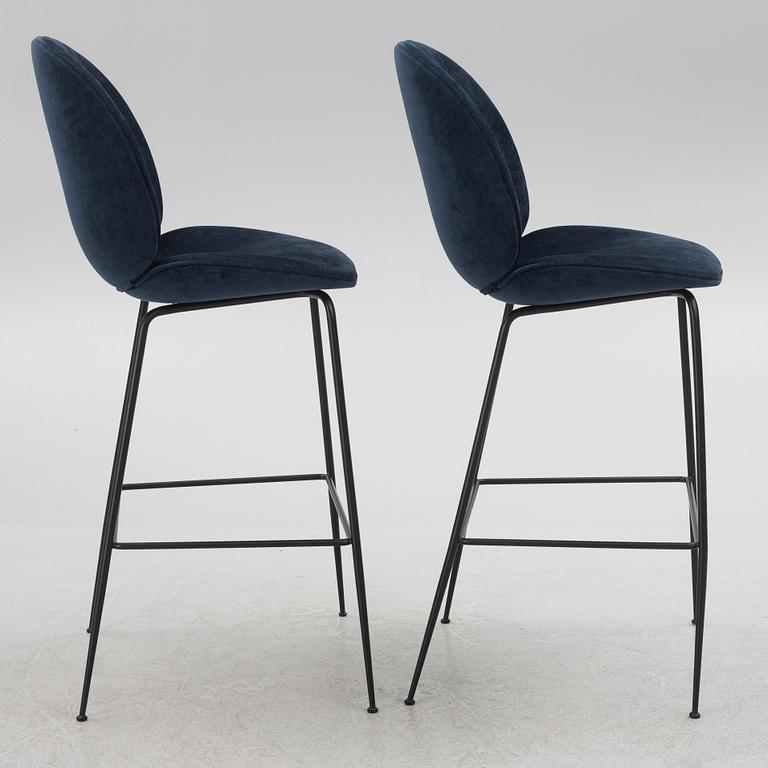 GamFratesi, stolar, 6 st, "Beetle Chair", Gubi, Danmark.