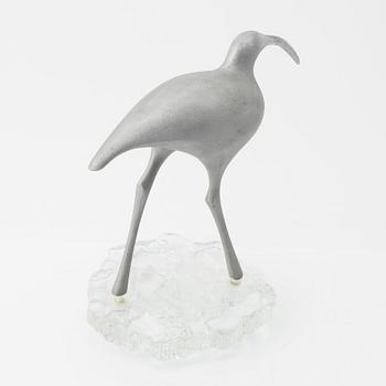 Tapio Wirkkala, an aluminium sculpture of a bird, 'Suokurppa' (Bog snipe), model 'TW 513', Kultakeskus Oy, Finland 1970s.