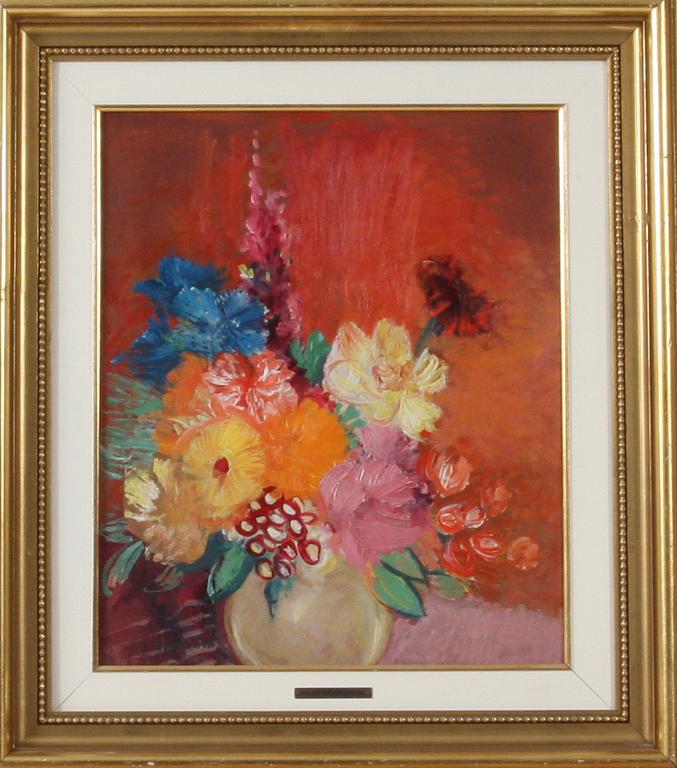 ÖFVERSTRÖM, HUGO, tillskriven, olja på pannå, a tergo Ingvar Olson.