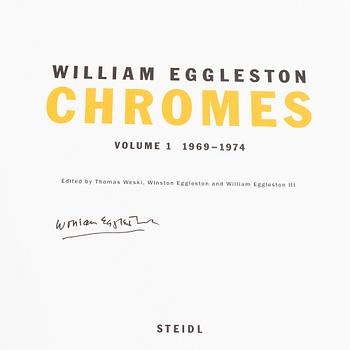 William Eggleston, portfolio with three books, the series "William Eggleston Chromes vol. 1-3", signed.