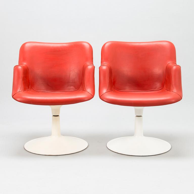 YRJÖ KUKKAPURO, fåtöljer, ett par, "417P", Haimi 1960-talets slut.