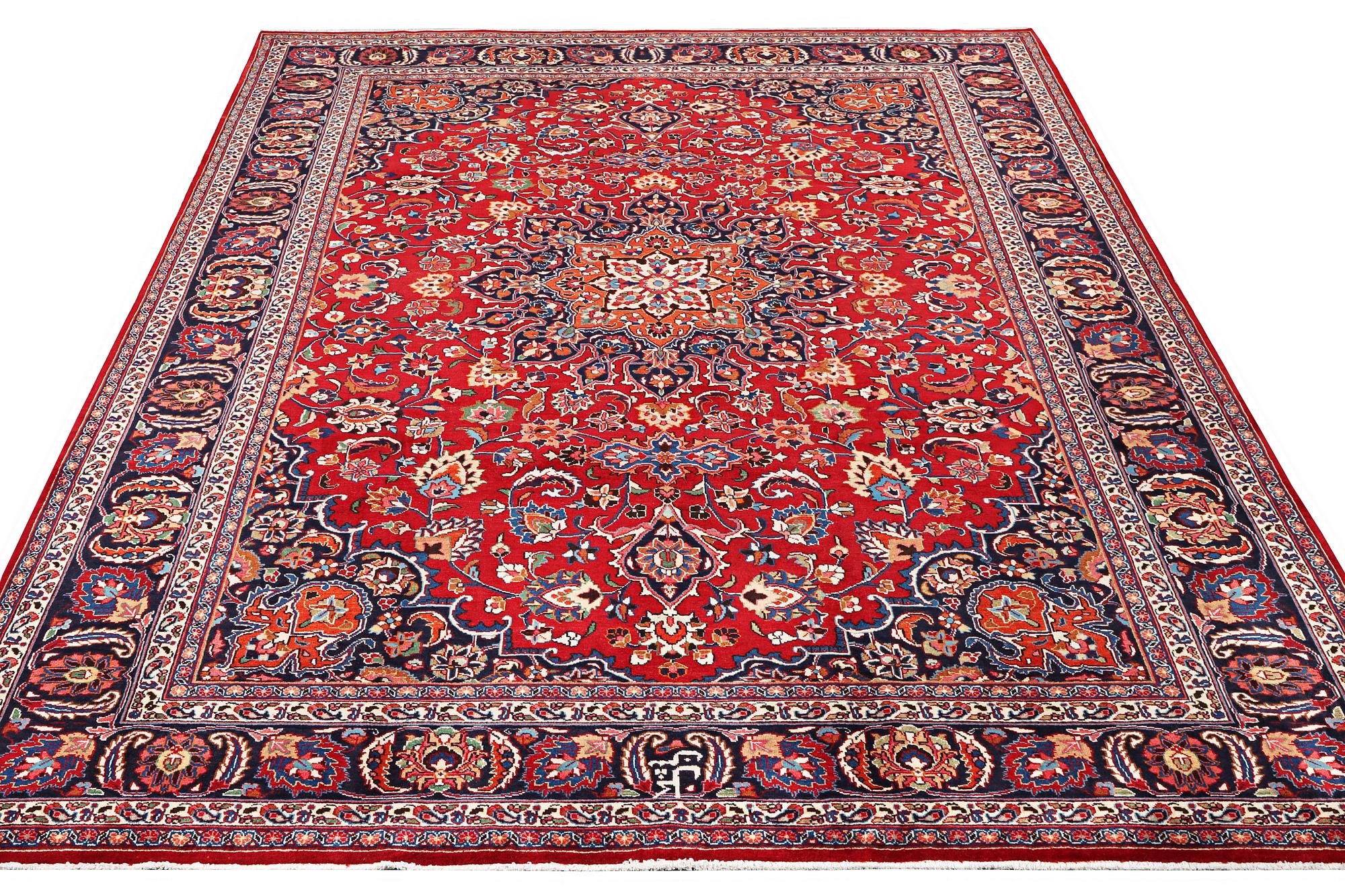 A Meshed carpet, c. 352 x 250 cm.
