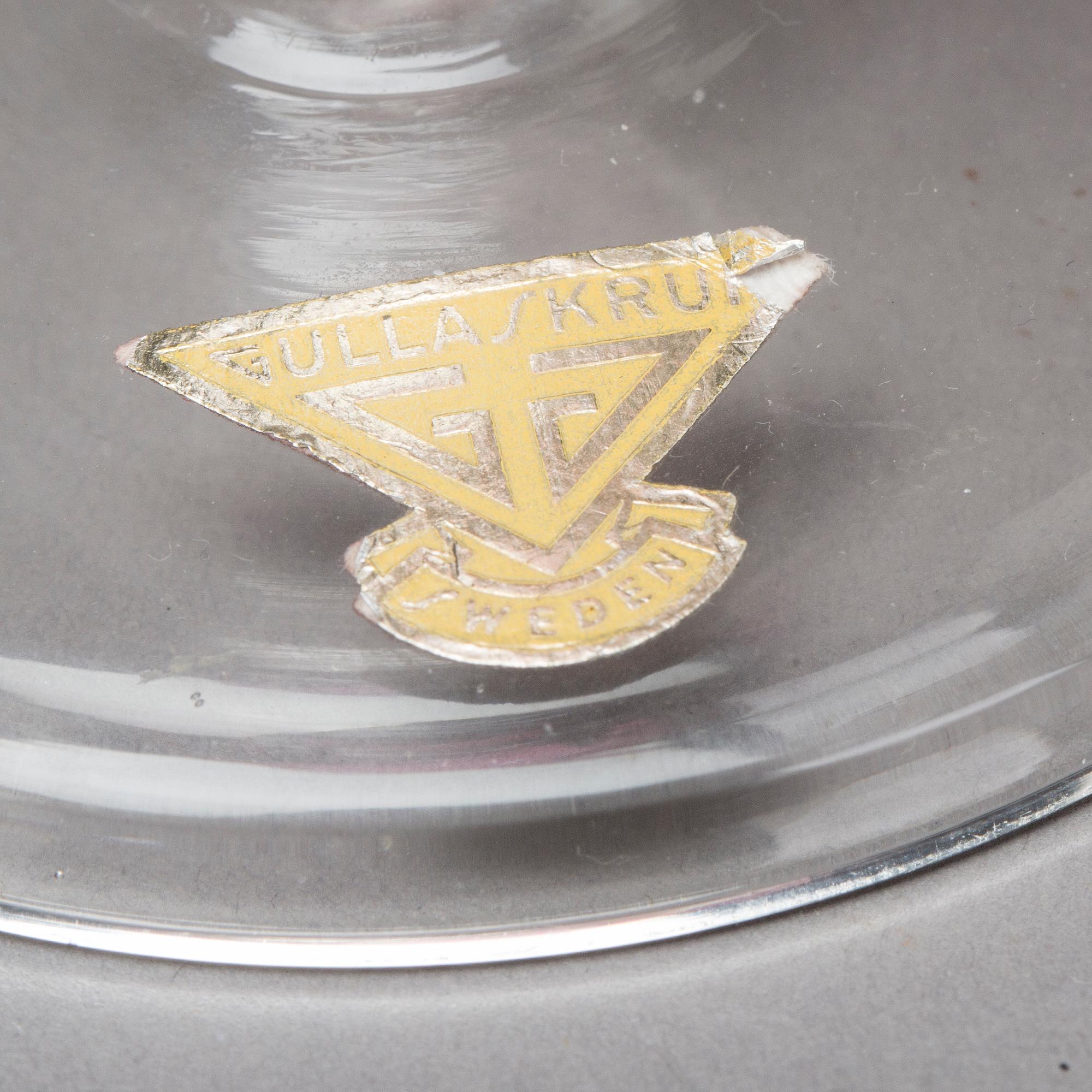 REMMARE, glas, 10 st. Gullaskruf. 1900-talets mitt.