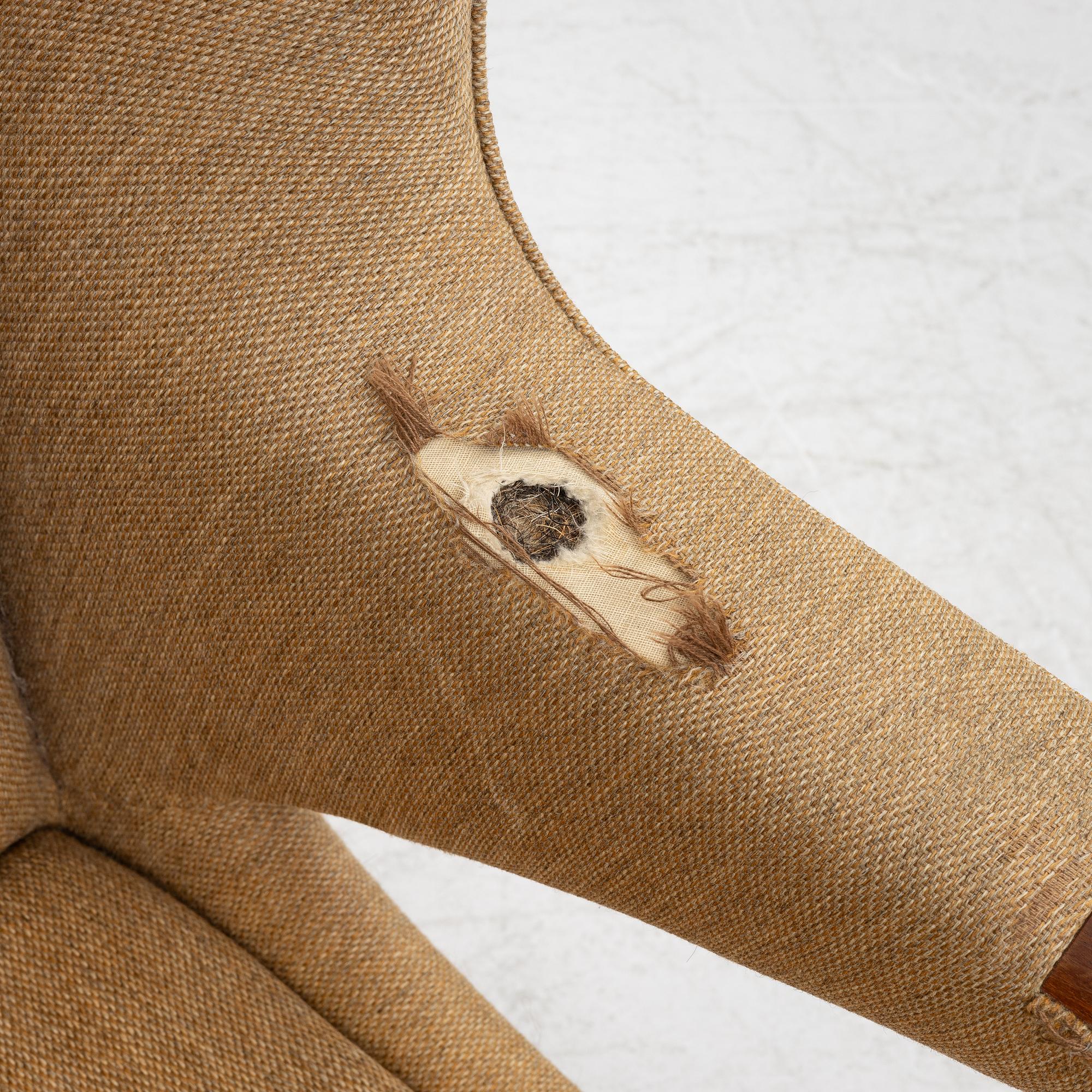 Hans J. Wegner, fåtölj "Bamse/Papa Bear", AP-stolen, Danmark, 1950-60-tal.