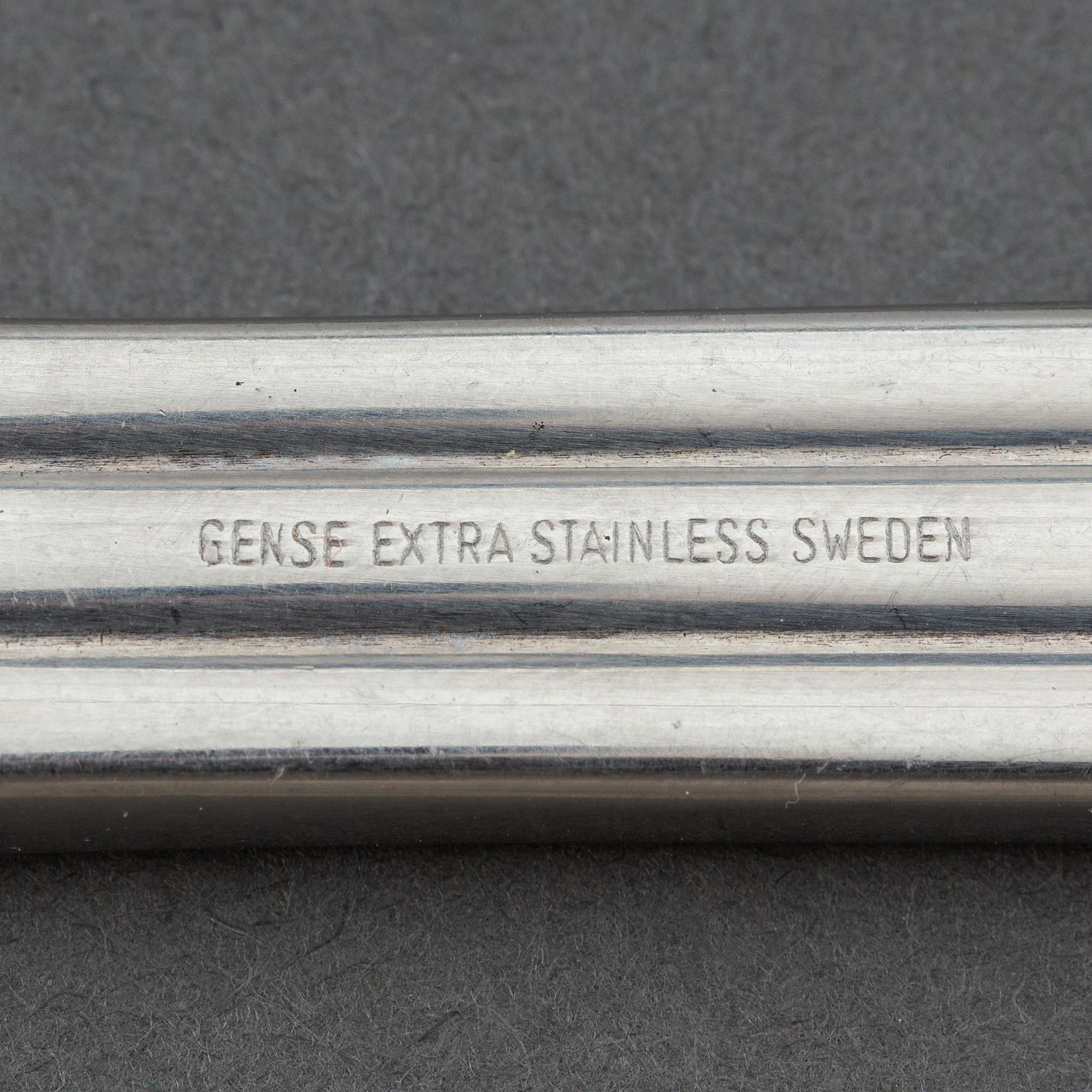 A set of stainless steel flatware, 191 pcs, "Thebe", design Folke Ahström for Gense, Sweden, 1950/60s.