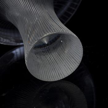 TAPIO WIRKKALA, a 'Kantarell' glass vase and a bowl, signed, Iittala, Finland, second half of the 20th Century.