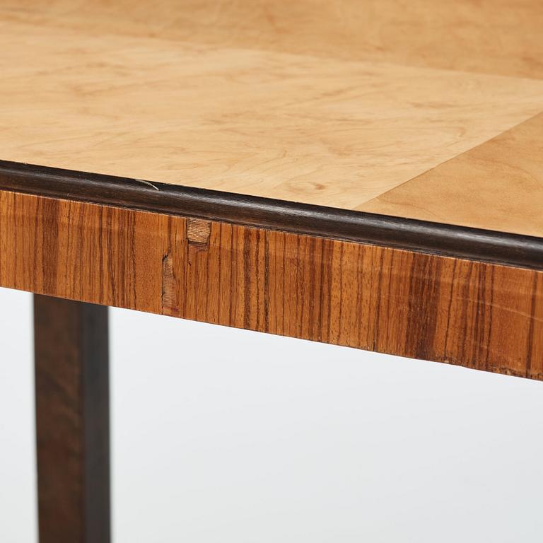 Swedish Modern, a library table, possibly Firma Boet, provenance: Factory owner Neck's residence in Nossebro, 1930s.