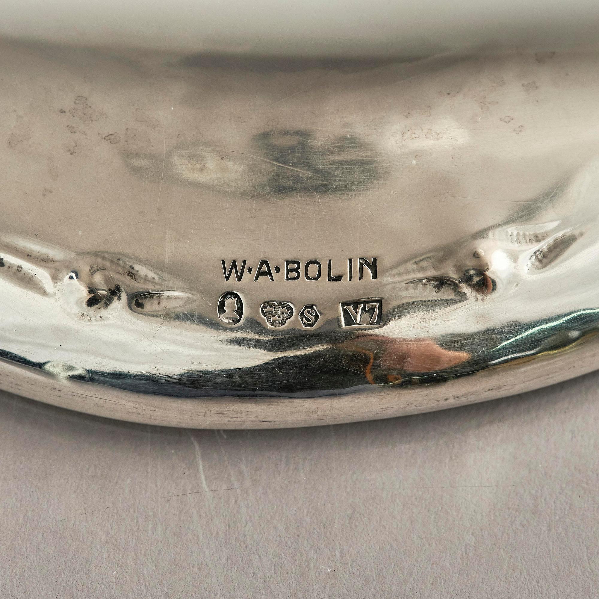 W.A. Bolin, a silver bowl, Stockholm, Sweden 1923.