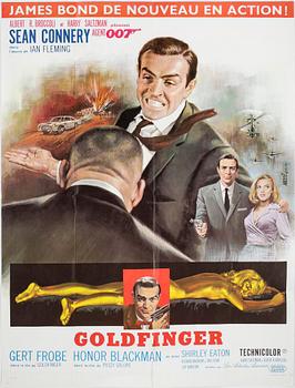 FILMAFFISCH, James Bond "Goldfinger".