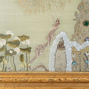 Anna Casparsson, Broderi i brasskärm.