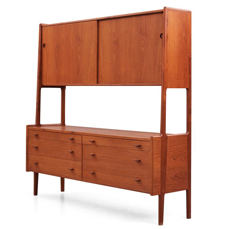 Hans J. Wegner, sideboard med överskåp, "RY20", RY Møbler, Danmark 1955.