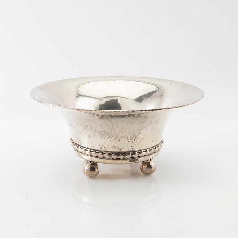 Bowl on foot silver K Andersson Stockholm 1918.
