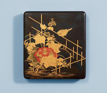 A Japanese lacquer writing set, early 20th Century.