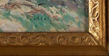 VICTOR AXELSON, oil on canvas, signed.
