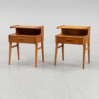 A pair of 1950's/60's bedside tables.