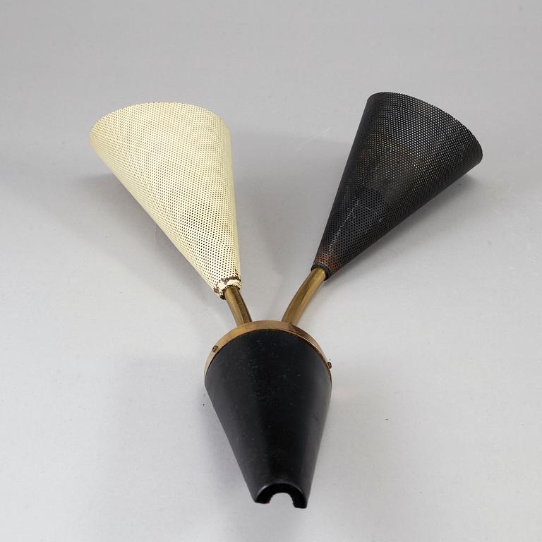 A pair of mid 20th century wall lights.