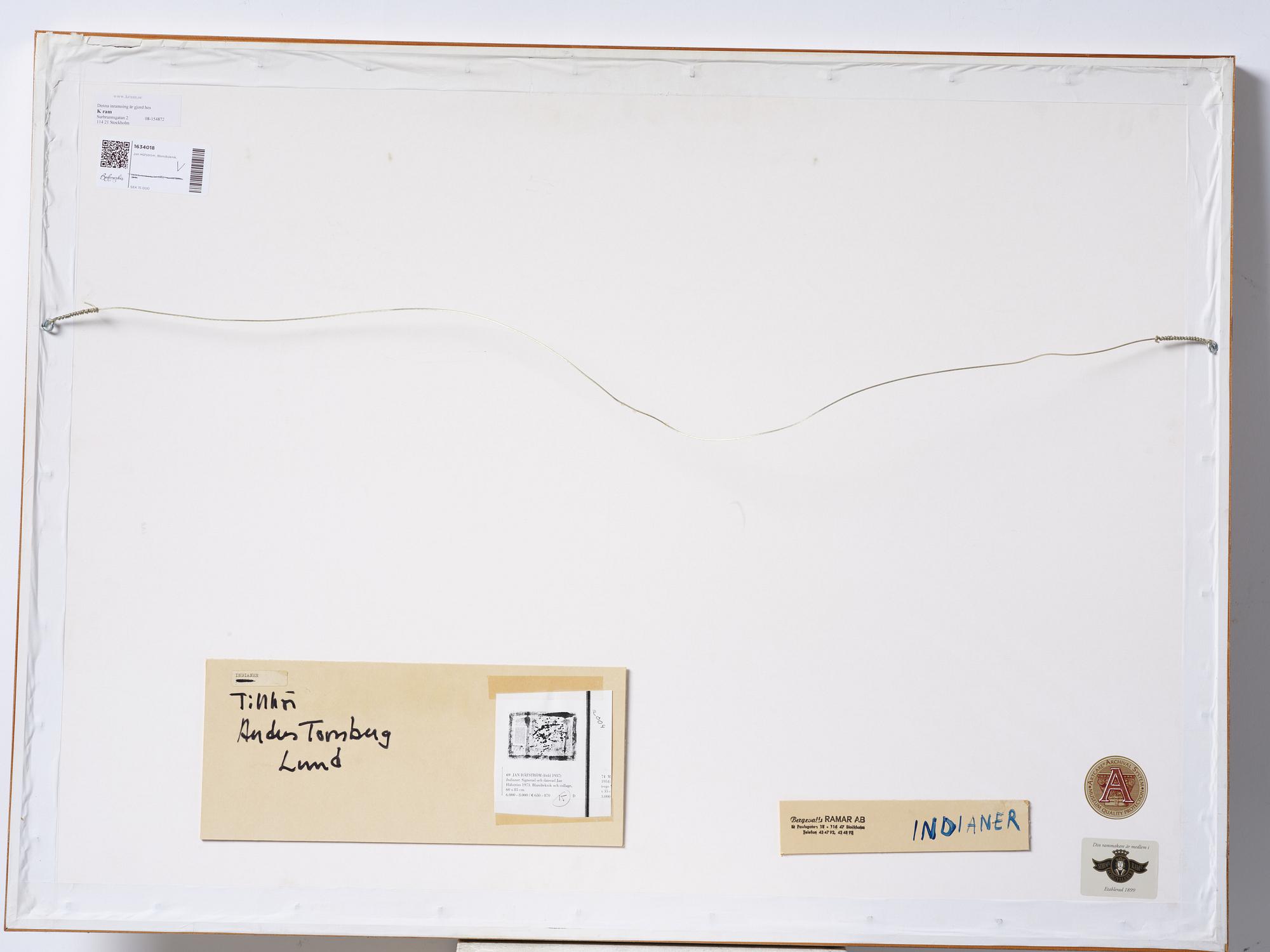 Jan Håfström, "Indianer".