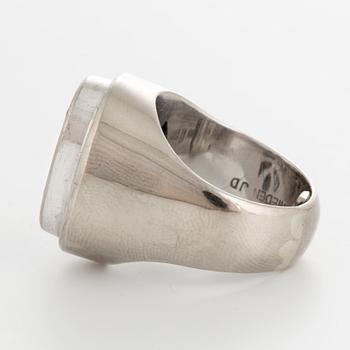 SIGURD PERSSON RING, 18K white gold with old cut diamonds.