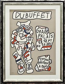 JEAN DUBUFFET, färglitografi, sign o numr 27/100.